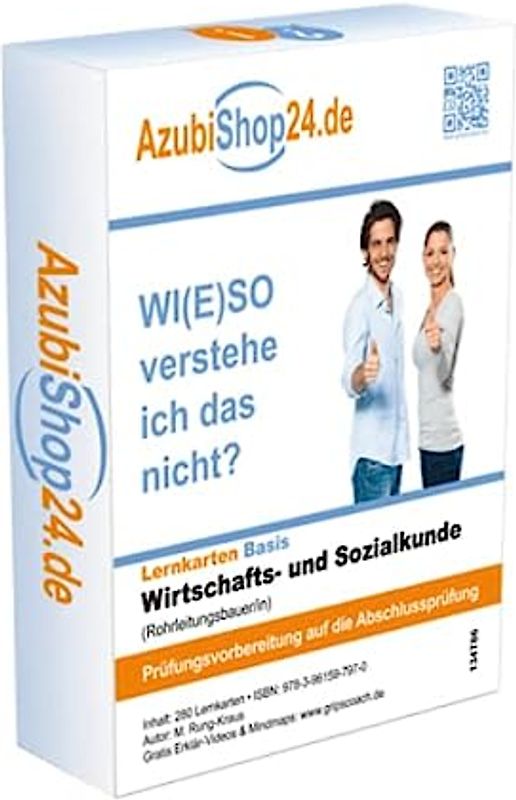 Lernkarten Wirtschafts- und Sozialkunde Rohrleitungsbauer: Wiso Prüfungsvorbereitung Wirtschafts- und Sozialkunde Prüfung
