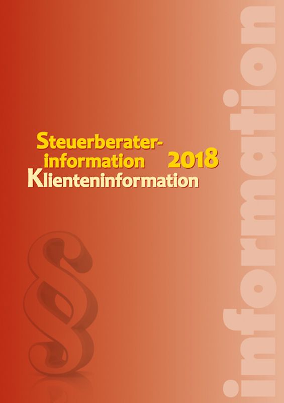 Steuerberaterinformation 2018