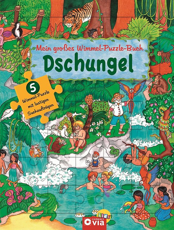 Mein großes Wimmel-Puzzle-Buch - Dschungel