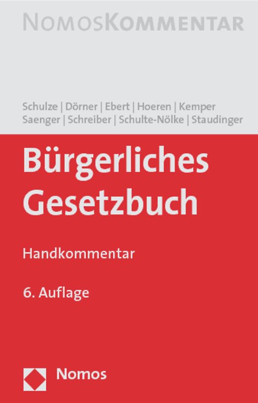 Bürgerliches Gesetzbuch