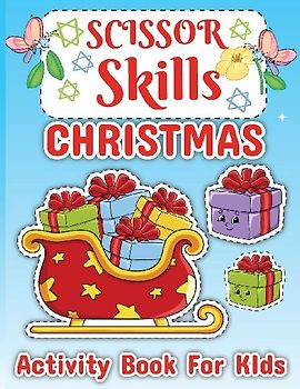 Christmas Scissor Skill Activity Book for Children