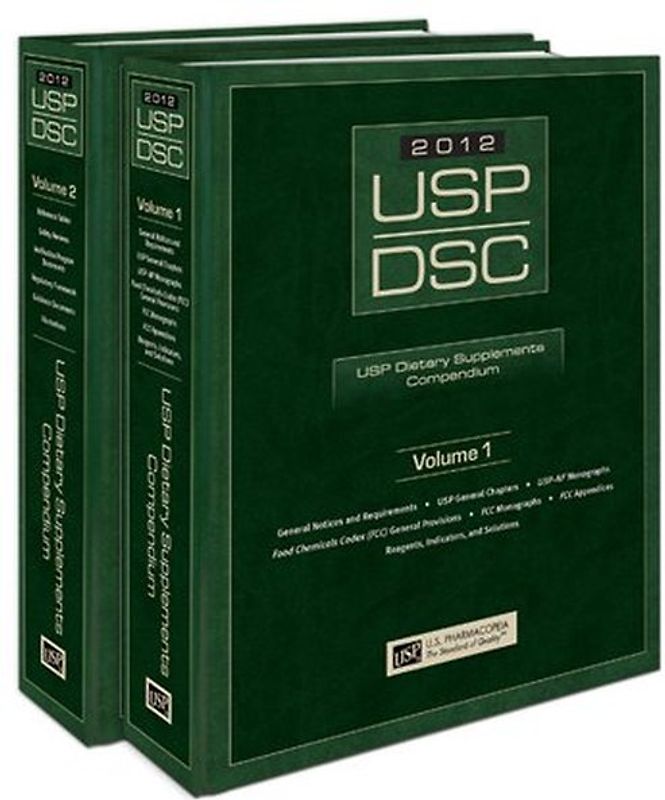 USP Dietary Supplements Compendium 2012-2013. The Authoritative Reference