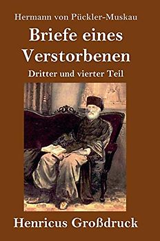 Briefe eines Verstorbenen (Großdruck): Dritter und vierter Teil