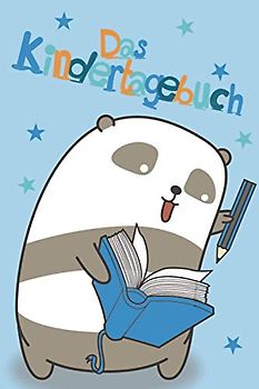 Das Kindertagebuch: Pandabär, für Jungs, Din A5+, 90 doppelseitige Einträge, Softcover