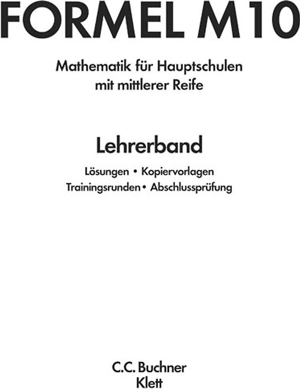 Formel / Formel M LB 10 – alt