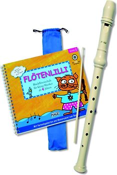 Flötenlilli Blockflöten-Set, C-Sopranblockflöte + Buch