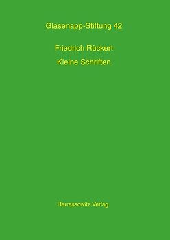 Kleine Schriften zur Indologie