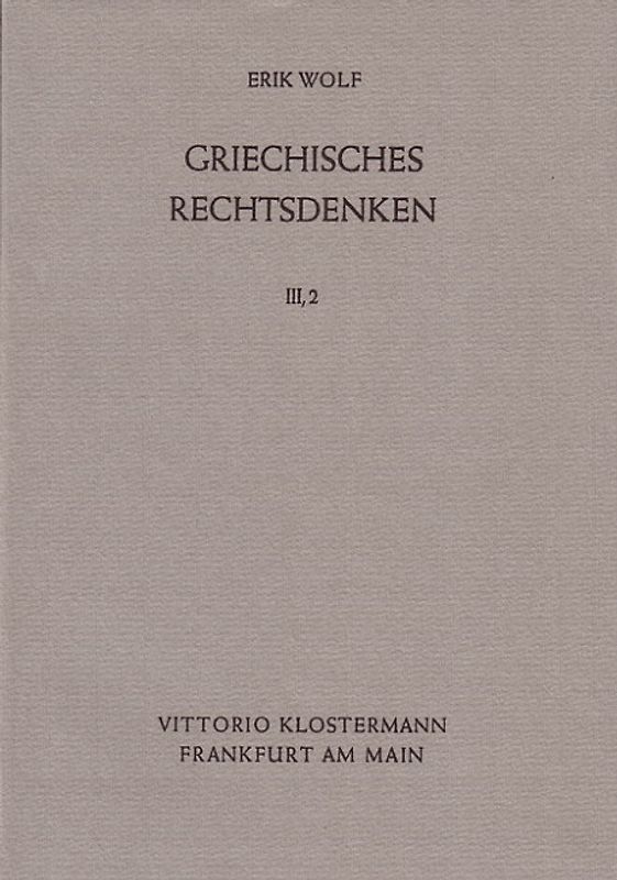 Griechisches Rechtsdenken