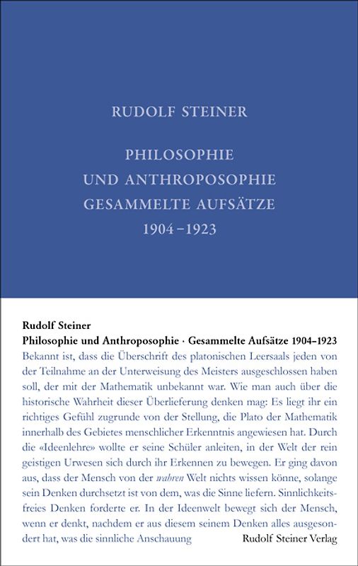 Philosophie und Anthroposophie