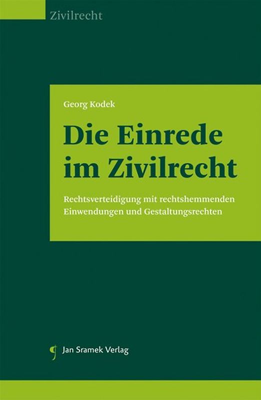 Die Einrede im Zivilrecht