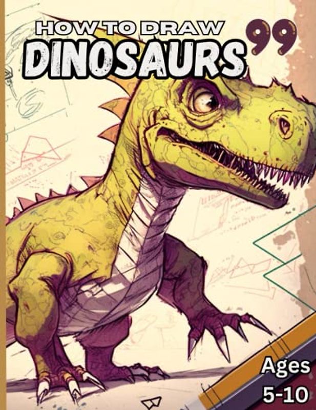 How to Draw 99 Dinosaurs: How to Draw 99 Dinosaurs Ages 5-10