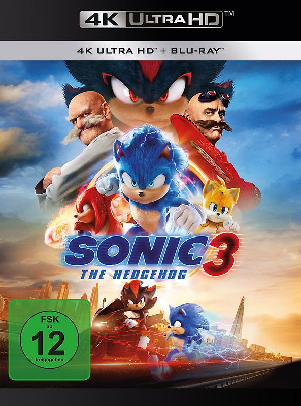 Sonic The Hedgehog 3 UHD BD Blu-ray Disc