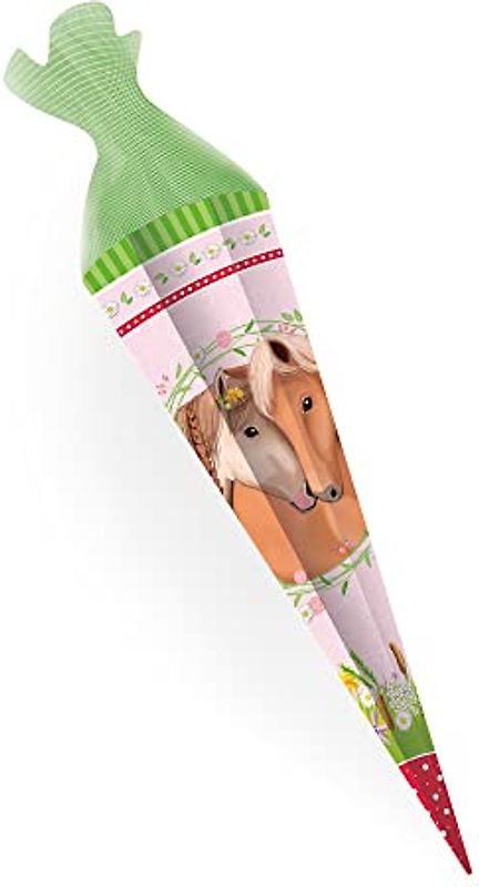 Trötsch Schultüte 85 cm Pferde: Schultüte Einschulungstüte Zuckertüte Geschwistertüte