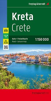 Kreta, Straßen- und Freizeitkarte 1:150.000, freytag & berndt