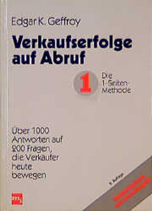 Verkaufserfolge auf Abruf. Die 1-Seiten-Methode
