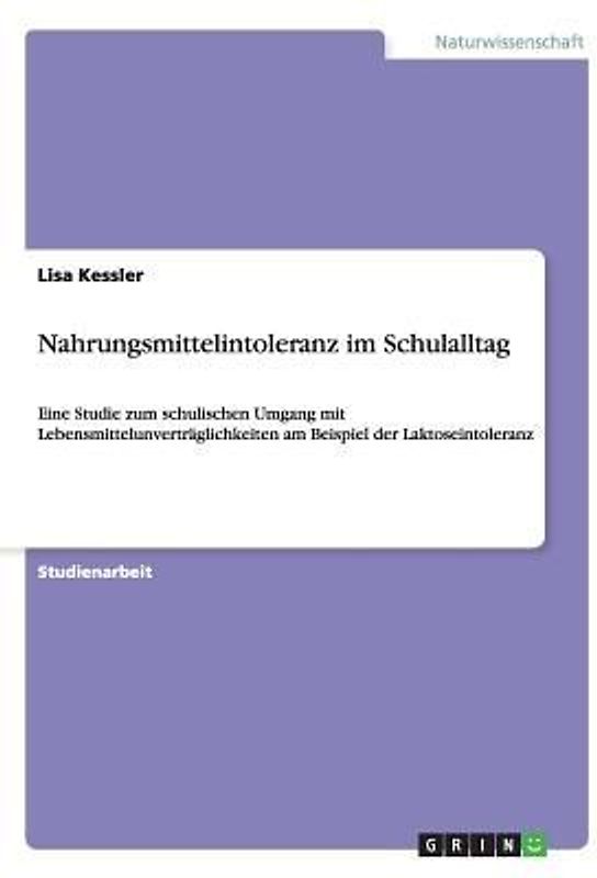 Nahrungsmittelintoleranz im Schulalltag