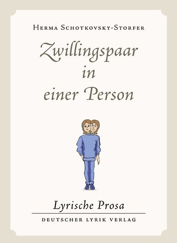 Zwillingspaar in einer Person