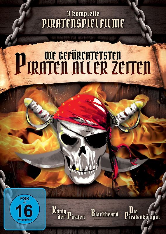 Die gefürchtesten Piraten aller Zeiten [3 DVDs] DVD