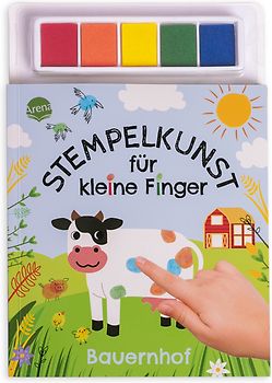 Stempelkunst für kleine Finger. Bauernhof