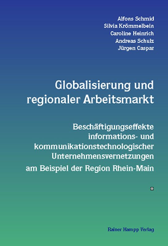 Globalisierung und regionaler Arbeitsmarkt