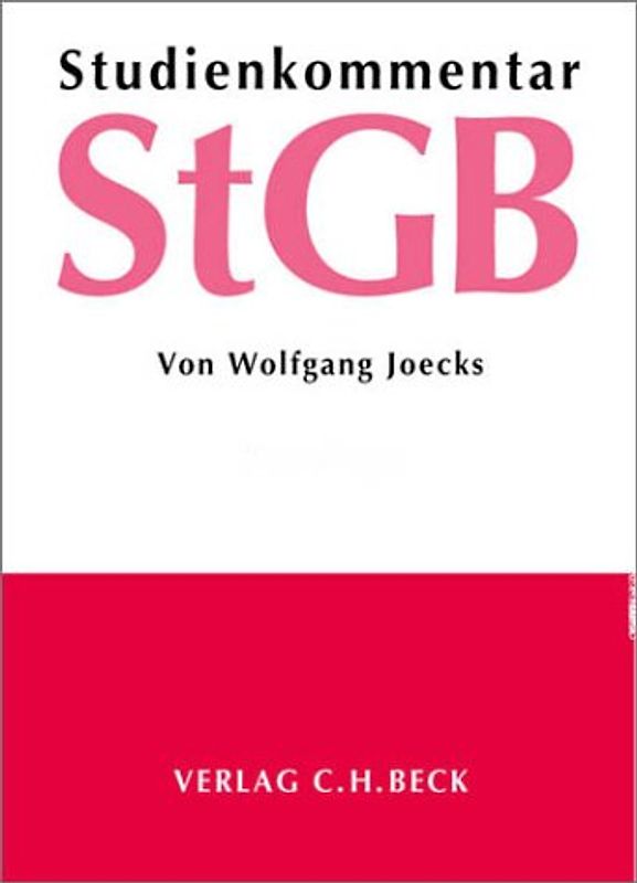 Studienkommentar zum StGB