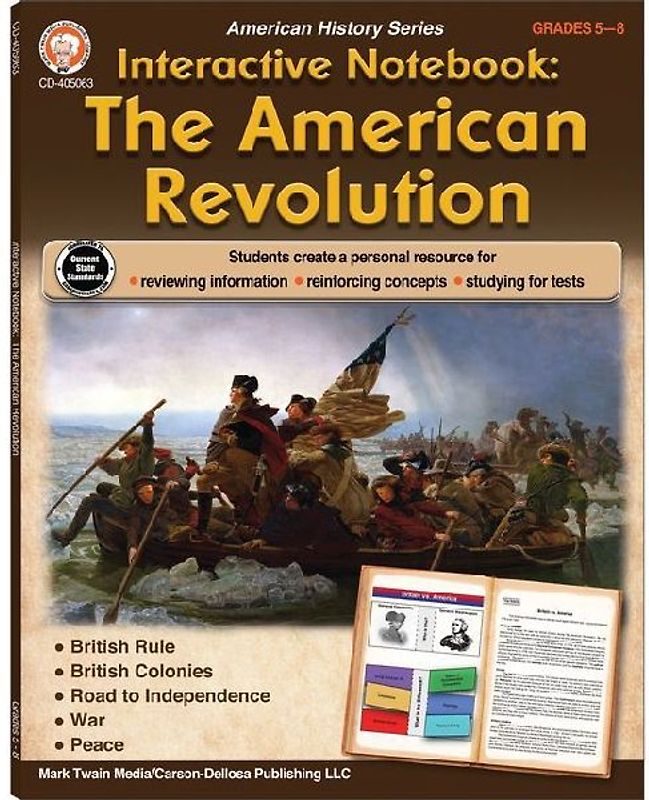 Interactive Notebook: The American Revolution Resource Book, Grades 5 - 8
