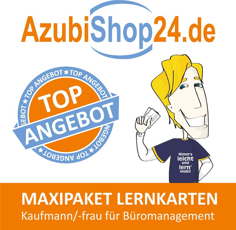 Maxi-Paket Lernkarten Kauffrau für Büromanagement Prüfungsvorbereitung