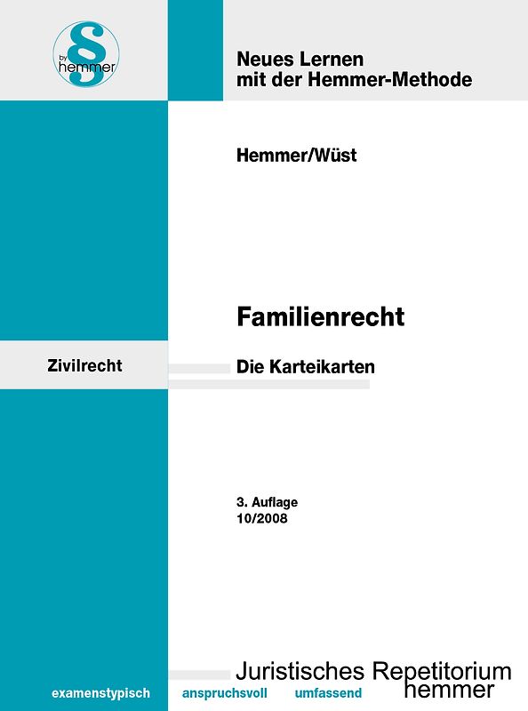 Familienrecht - Karteikarten