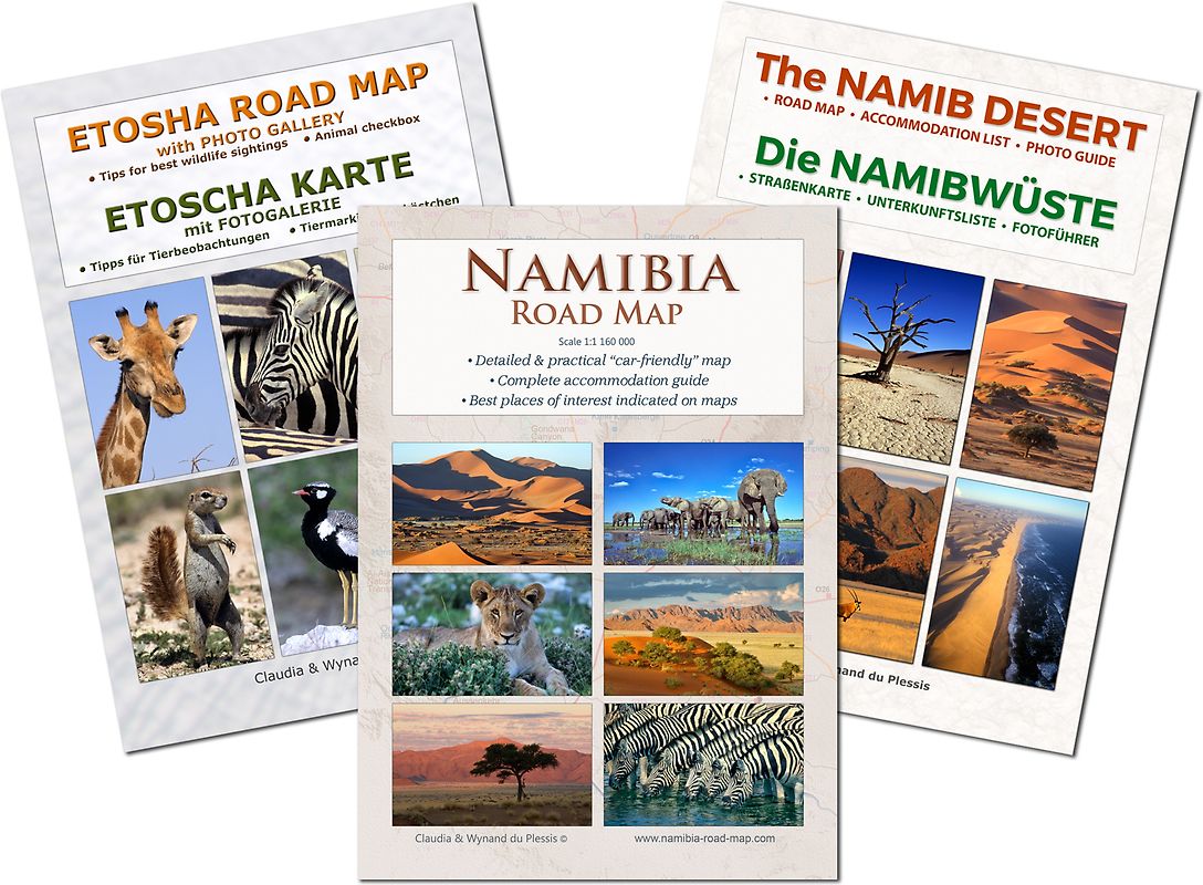 Das komplette Kartenset NAMIBIA (3-teilig)