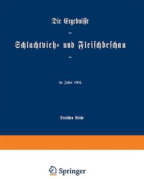 Die Ergebnisse der Schlachtvieh- und Fleischbeschau im Deutschen Reiche