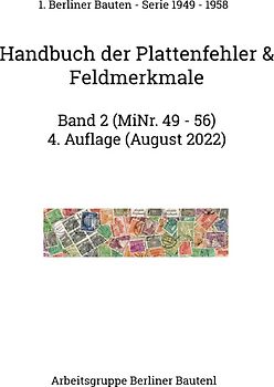 Handbuch der Plattenfehler & Feldmerkmale MiNr. 49 - 56