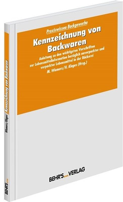Kennzeichnung von Backwaren