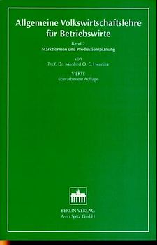 Allgemeine Volkswirtschaftslehre für Betriebswirte
