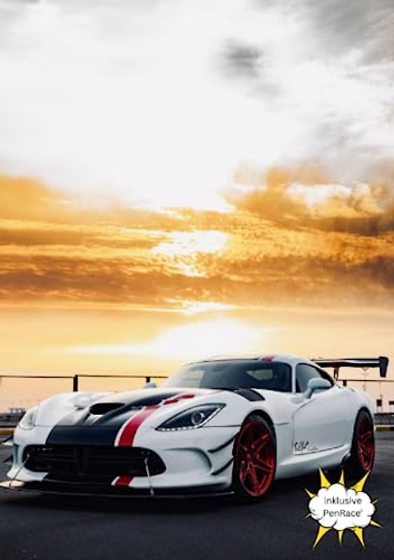 Auto Hausaufgabenheft für alle die Rennwagen, Sportwagen und Autorennen mögen: A5 : komplettes Schuljahr : inklusive PenRace©, dem spannenden Rennspiel für die große Pause