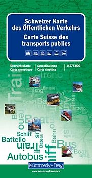 Kümmerly+Frey Schweiz, Karte des öffentlichen Verkehrs 1:275.000