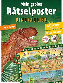 Mein großes Rätselposter Dinosaurier
