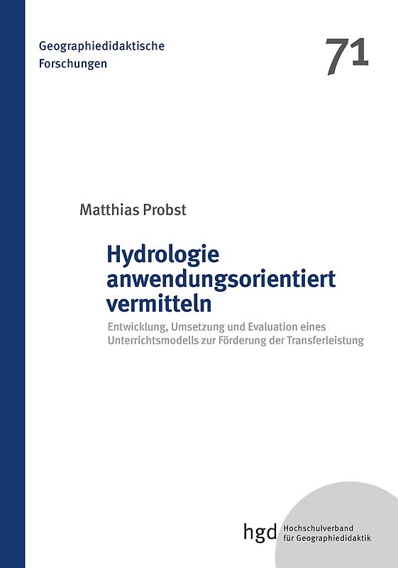 Hydrologie anwendungsorientiert vermitteln