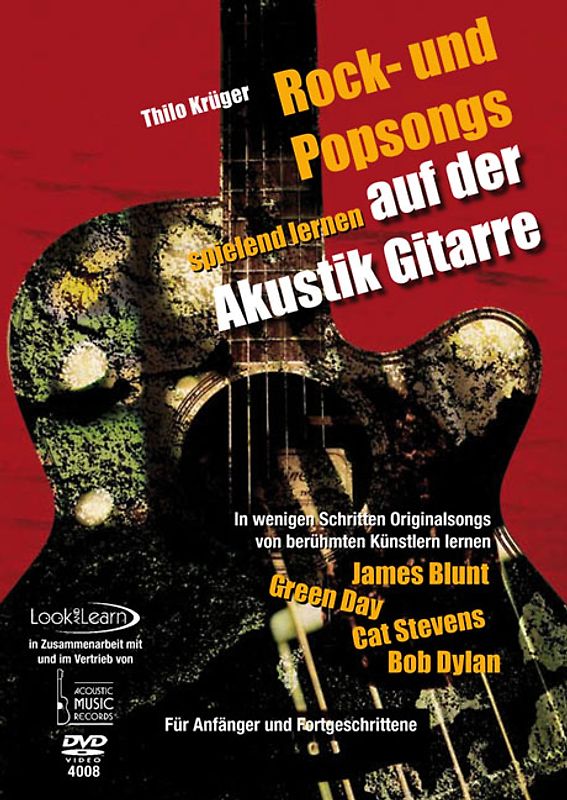 Rock- und Popsongs spielend lernen auf der Gitarre DVD
