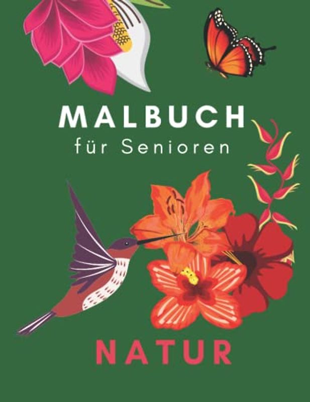 Malbuch für Senioren: natur