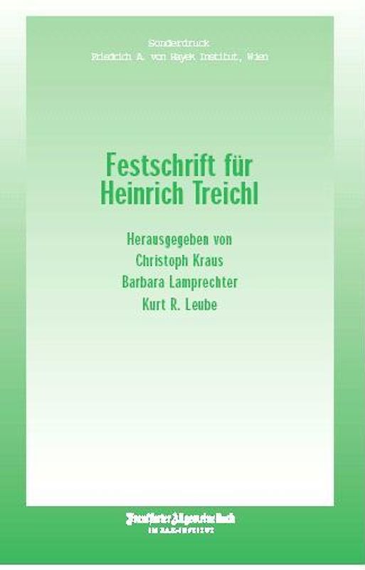 Festschrift für Heinrich Treichl