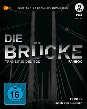 Die Brücke - Transit in den Tod: Staffel 1 - 3 [9 Discs, inkl. DVD] Blu-ray Disc