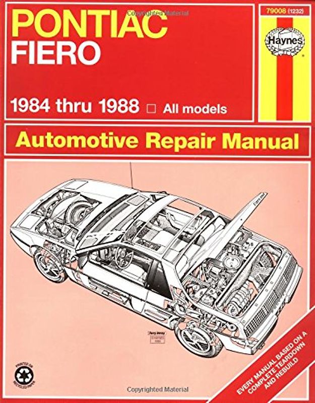 Pontiac Fiero, 1984-1988 (Haynes Pontiac Fiero Owners Workshop Manual) - Stubblefield, Mike