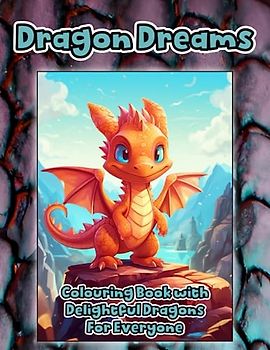 Dragon Dreams: Colouring Book with Delightful Dragons for Everyone: Cute Dragon Colouring Book for Kids and Adults