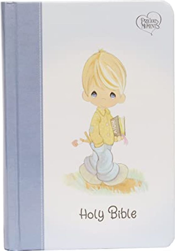 Nkjv, Precious Moments Small Hands Bible, Blue, Hardcover, Comfort Print