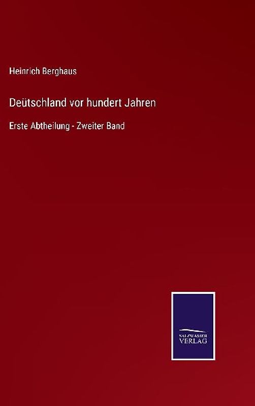 Deütschland vor hundert Jahren