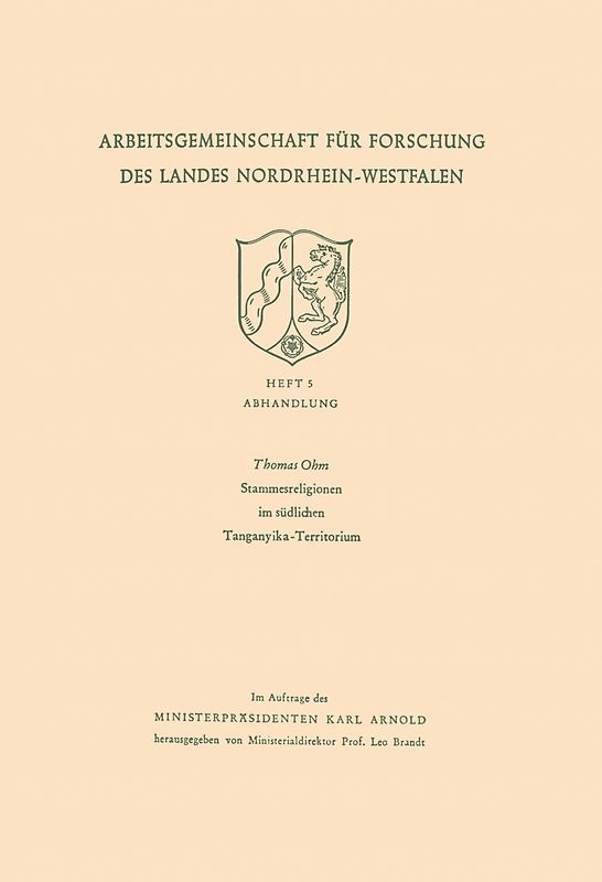 Stammesreligionen im südlichen Tanganyika-Territorium