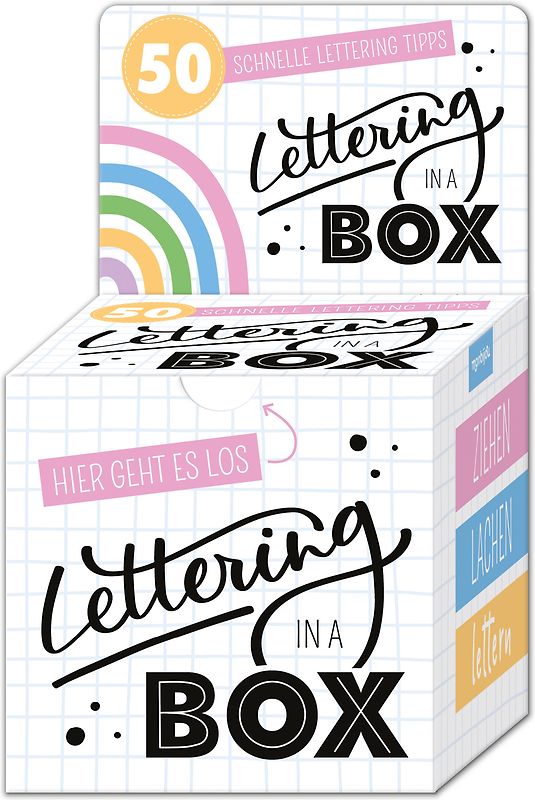 Lettering in a Box - 50 schnelle Letteringtipps - ziehen lachen lettern