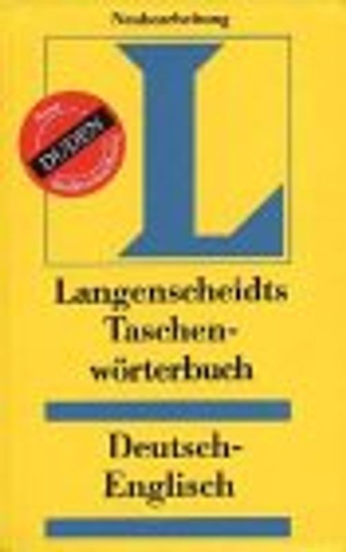 Langenscheidt Taschenwörterbücher. Deutsch-Englisch