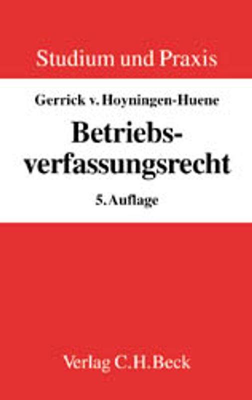 Betriebsverfassungsrecht