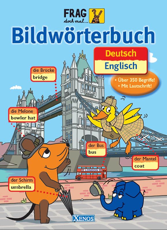Frag doch mal die Maus, Bildwörterbuch Deutsch - Englisch